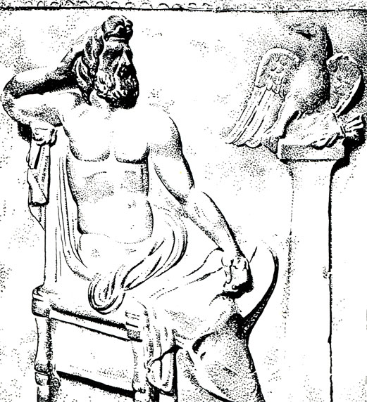Юпитер на троне. С римского рельефа